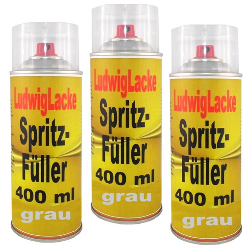 Spritzspachtel 400ml grau - 3x,