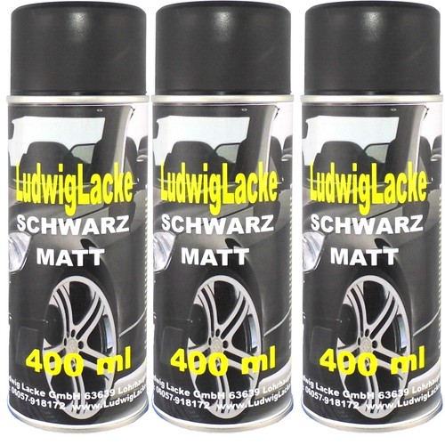 Schwarz matt 400ml lack - schwarz, x